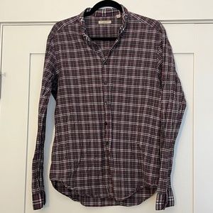Burberry Brit Men's Pink and Gray Button Down Shirt, Medium
